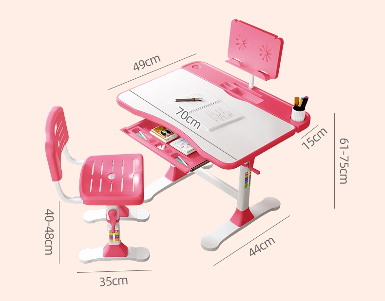 Popular Height Adjustable Study Table and Chair